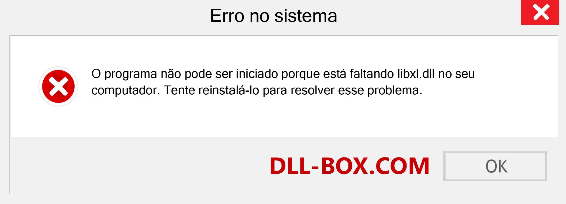 Arquivo libxl.dll ausente ?. Download para Windows 7, 8, 10 - Correção de erro ausente libxl dll no Windows, fotos, imagens