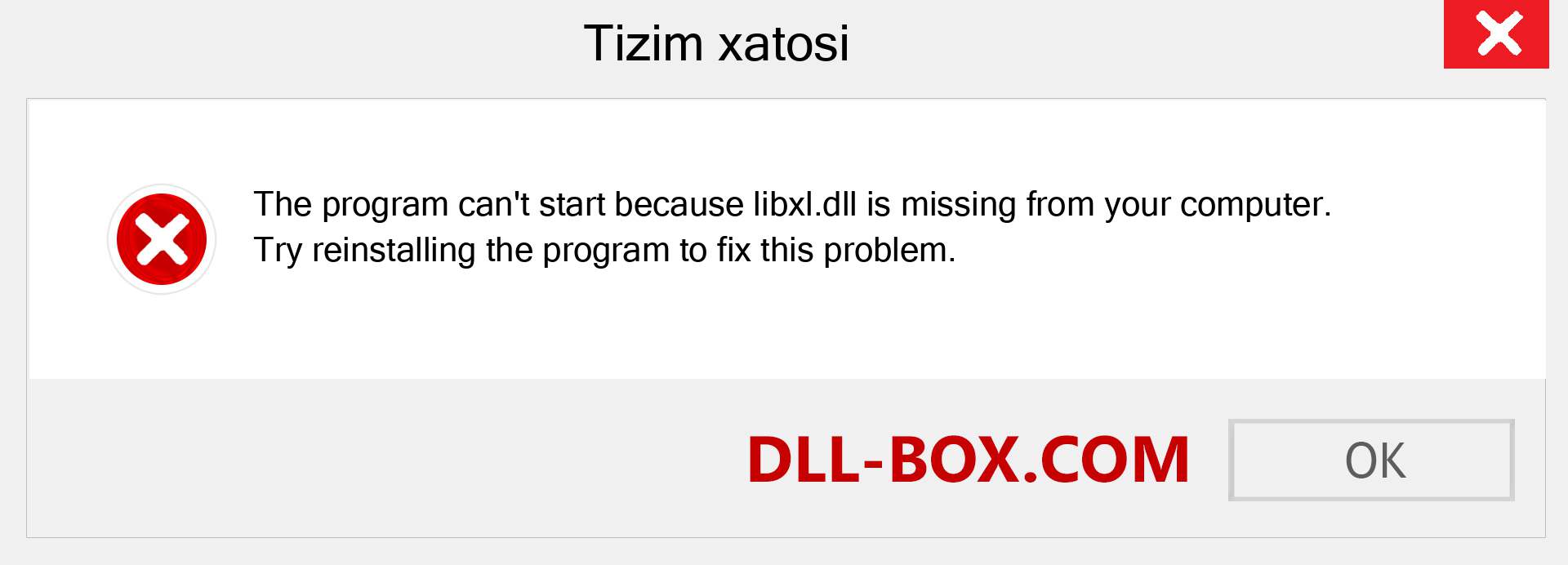 libxl.dll fayli yo'qolganmi?. Windows 7, 8, 10 uchun yuklab olish - Windowsda libxl dll etishmayotgan xatoni tuzating, rasmlar, rasmlar